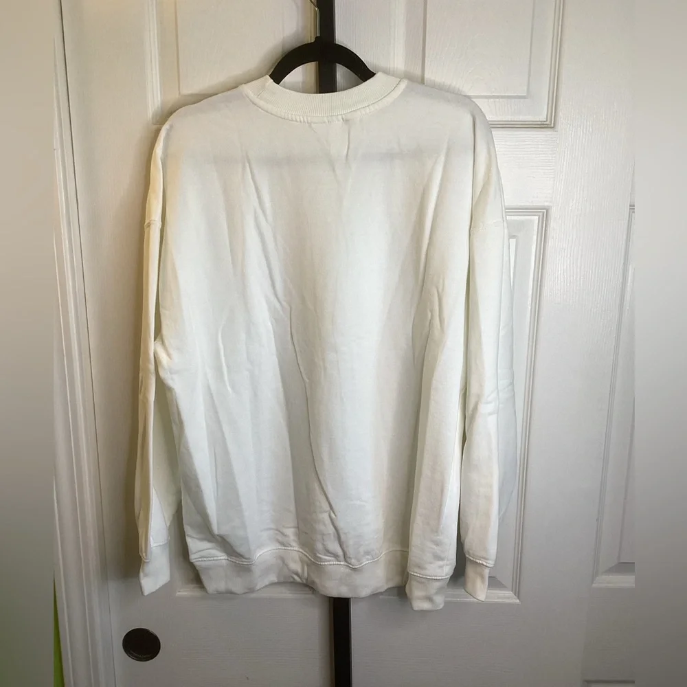 Billabong Cream Graphic Crewneck Sweater, size Medium - Picture 3 of 3